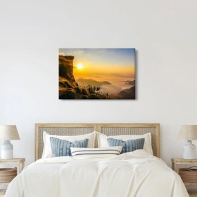 Egy völgy képe a reggeli ködben (90x60 cm)