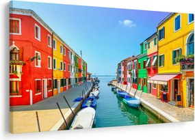 Kép - Burano sziget, Velence, Olaszország (90x60 cm)