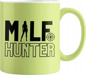 Bögre Nyomott Mintával Milf Hunter Vicces Nyomott Mintás Bögre 330 ML Ajándék