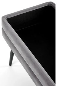 Pad tárolóhellyel VELVA 37x78 cm szürke