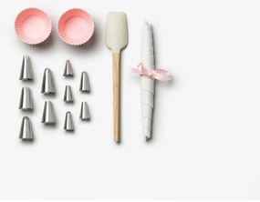 Cukrászati díszítő eszköz szett, tartozékok száma 10 db The Essentials Cupcake Tools – Printworks