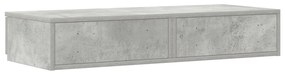 Ágy Fiókok Beton Szürke 75x36,5x16,5 cm Borítás