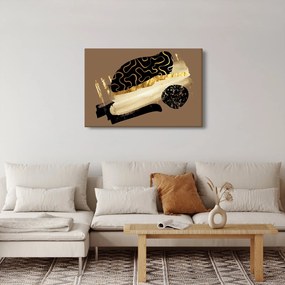 Kép - Absztrakció aranybarna N⁰3 (90x60 cm)