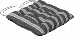 Jacek székpárna 38x38 fekete-bézs csíkos