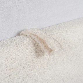 Franciaágy Krém Bouclé Kárpittal. Ágyneműtartóval. 180x200 BRISTOL