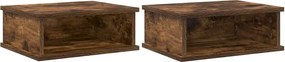 vidaXL Éjjeli asztal 2 pcs Füstölt tölgy 40 x 31 x 15 cm Faanyag