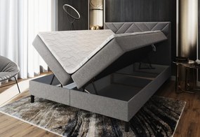 ROKOS kárpitozott boxspring ágy + topper, 180x200, malmo 05