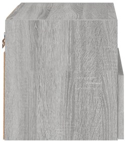 2 db szürke sonoma szerelt fa fali TV-szekrény 40 x 30 x 30 cm