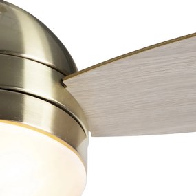 Mennyezeti ventilátor sárgaréz 96 cm távirányítóval - Rotar