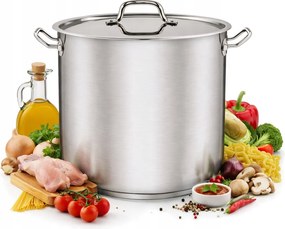 Fazék Nagy Gasztronómiai 20.5L Hagyományos Rozsdamentes Acél Indukciós Gáz