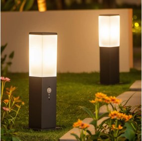 Brilagi - NOVA kültéri lámpa érzékelővel 1xE27/15W/230V 40 cm IP44 antracit