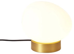 Design asztali lámpa sárgaréz opálüveggel - Sally