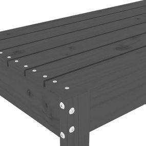 szürke tömör fenyőfa kerti pad 110x38x45 cm