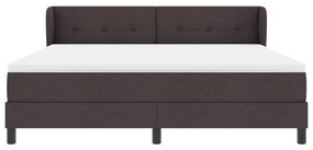 Boxspring Ágy Matrac 180x200 cm Sötétbarna Szövet