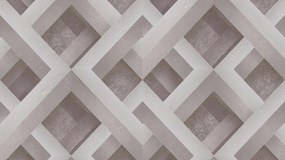 Mosható tapéta flizelinen a modernség és a 3D geometria utánzata