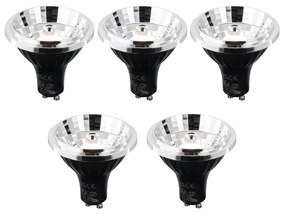 5 darabos GU10 3 fokozatban szabályozható színhőmérsékletű LED izzó készlet 70mm 6W 500 lm 2200 - 3600K