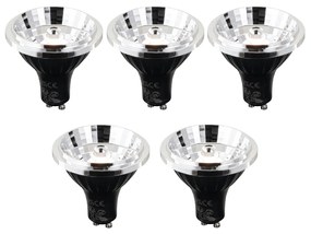 5 darabos GU10 3 lépésben dimmelhető Kelvin LED izzókészlet 70mm 6W 500 lm 2200 - 3600K