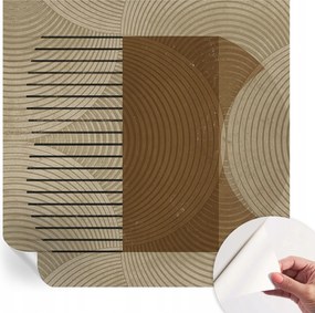 Öntapadós tapéta Fali furnér 3D hatás Harmónia geometria 250x250 cm