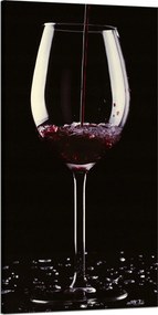 Vászonkép Konyha Boros pohár Konyha dekoráció 60x120 cm