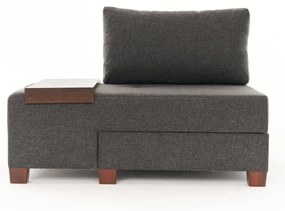 Egyzemélyes kanapéágy- Perenna Linen Balos - Antracit