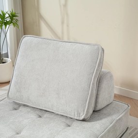 CALMERO kinyitható, multifunkciós kanapé – világosszürke