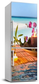 Matrica hűtőre Orchidea és bambusz FridgeStick-70x190-f-55532629