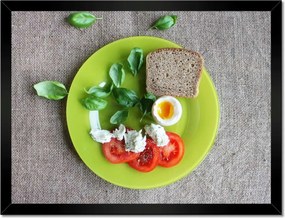 Poszterek keretben 40x30 Teljes kiőrlésű kenyér reggelire