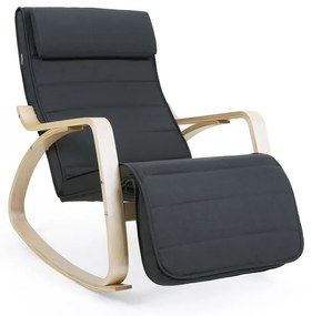 SWING hintaszék, teherbírás 150kg, 67x115x91cm, antracit Jurhan