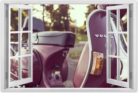 Poszterek 90x60 Vintage photo Vespa