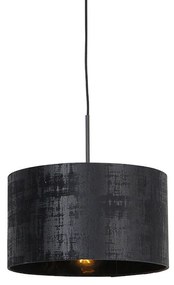 Modern függőlámpa fekete árnyékolóval, 35 cm - Combi