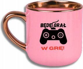 Bögre Rózsaszín Elegáns Nagy Vicces Ajándék Játékosnak Játszom