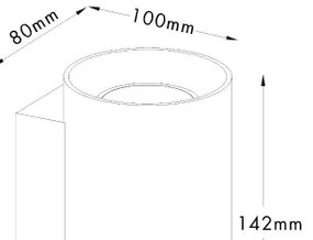 Zuma Line 92695-N - Fali lámpa SANDY WL 2xGU10/50W/230V fehér