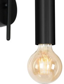 Fali lámpa LOPPE 1xE27/60W/230V fekete