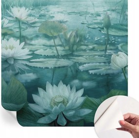 Fotótapéta Fali tapéta Hálószobába és Nappaliba Vízi virágok 250x250 cm