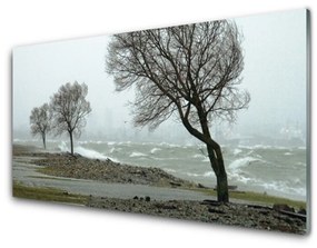 Akrilüveg fotó Sea Storm Waves 140x70 cm