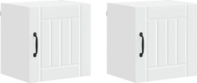 vidaXL Konyhaszekrény 2 pcs Fehér 40 x 31 x 40 cm Faanyag