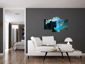 Kép - Fekete párduc a dzsungelben (90x60 cm)
