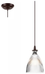 LED Csillár zsinóron JODI 1xE27/60W/230V bronz