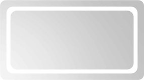 vidaXL LED-es fürdőszobatükör 90x50 cm