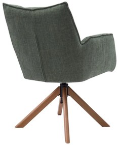 Zöld kárpitozott étkezőfotel szett 2 db-os Marilla – Unique Furniture