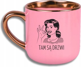 Bögre Rózsaszín Elegáns Nagy Ott Van Az Ajtó