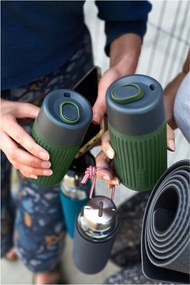 Zöld üveg utazóbögre 340 ml – Black + Blum