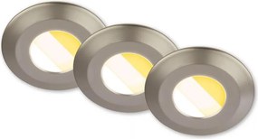 Briloner 7588032-SZETT 3xLED fürdőszobai mennyezeti lámpatest KLIRA 1xLED/4,9W/230V IP44 króm
