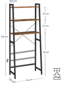 WC fölötti polc TAYLOR barna, 3 polc