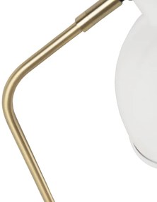 Retro asztali lámpa fehér bronzzal - Milou