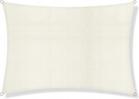 Napvitorla Téglalap Alakú 2,5x3,5m Krémszínű Kerti Terasz Uv Hdpe