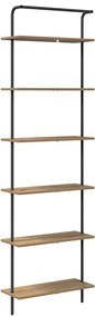 Könyvespolc kézműves tölgy 60 x 24 x 203 cm Faanyag