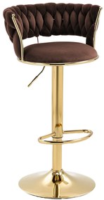 Glamour bárszék BELLI barna/arany
