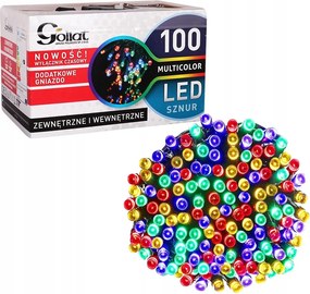 Multikolor kiegészítő aljzat Időzítő Kültéri Karácsonyfa Lámpák 100 Led