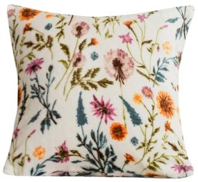 Mikroplüss párnahuzat HERBALIS 45x45 cm, krém színű